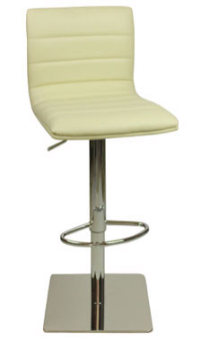 An image of Deluxe Aldo Bar Stool Cream Square Base