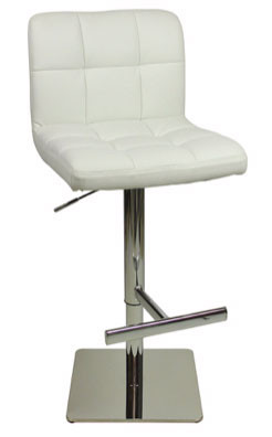 An image of Deluxe Allegro Bar Stool White Square Base