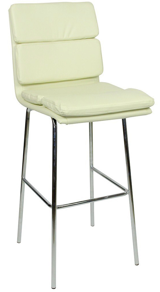 An image of Moderno Fixed Height Bar Stools Cream