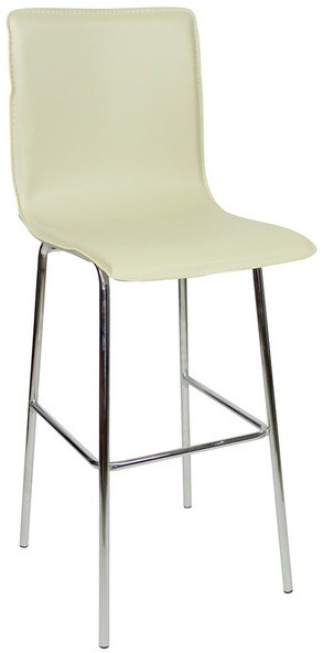 An image of Giola Fixed Height Bar Stools Cream