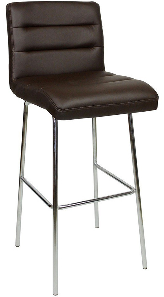 An image of Luscious Fixed Height Bar Stools Brown