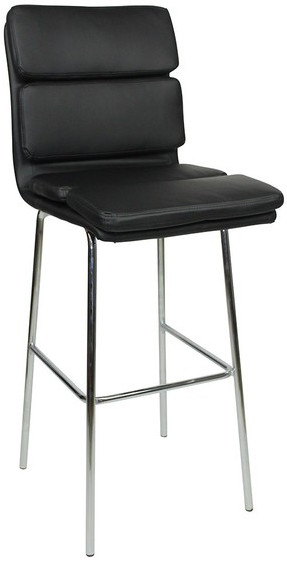 An image of Moderno Fixed Height Bar Stools Black