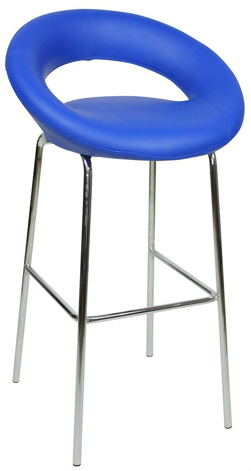 An image of Sorrento Kitchen Fixed Height Bar Stools Blue