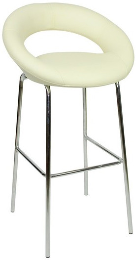 An image of Sorrento Kitchen Fixed Height Bar Stools Cream