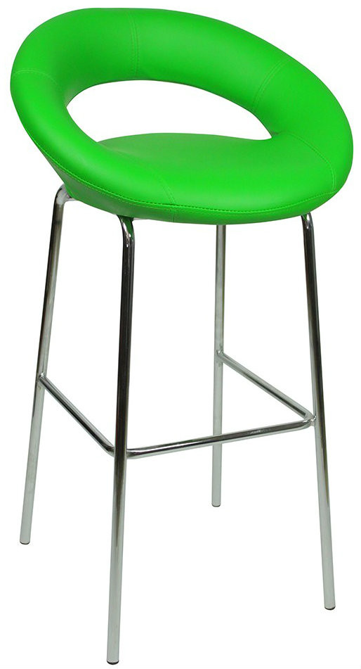 An image of Sorrento Kitchen Fixed Height Bar Stools Green