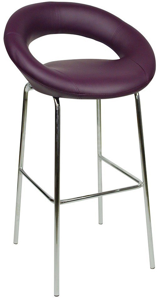 An image of Sorrento Kitchen Fixed Height Bar Stools Purple