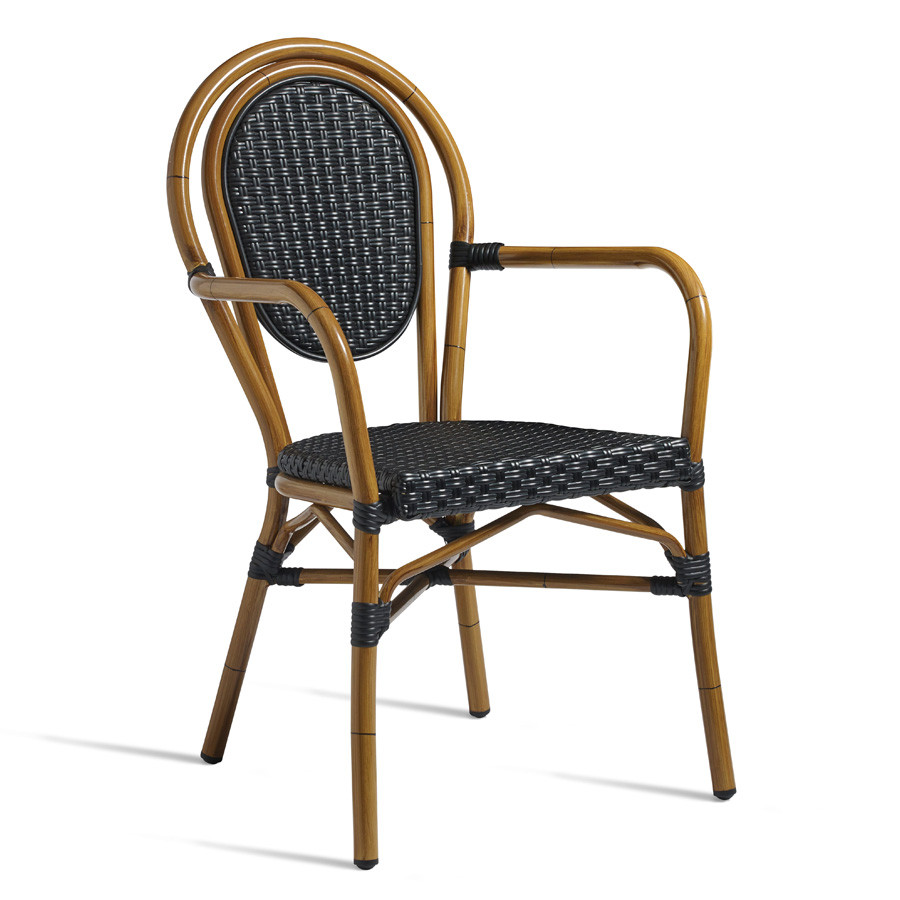 An image of Time Arm Chair Black