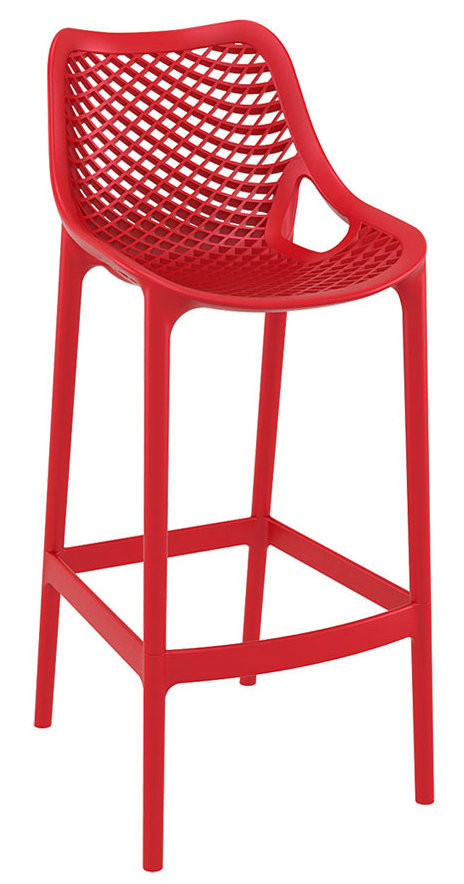 An image of Spring Bar Stool Red