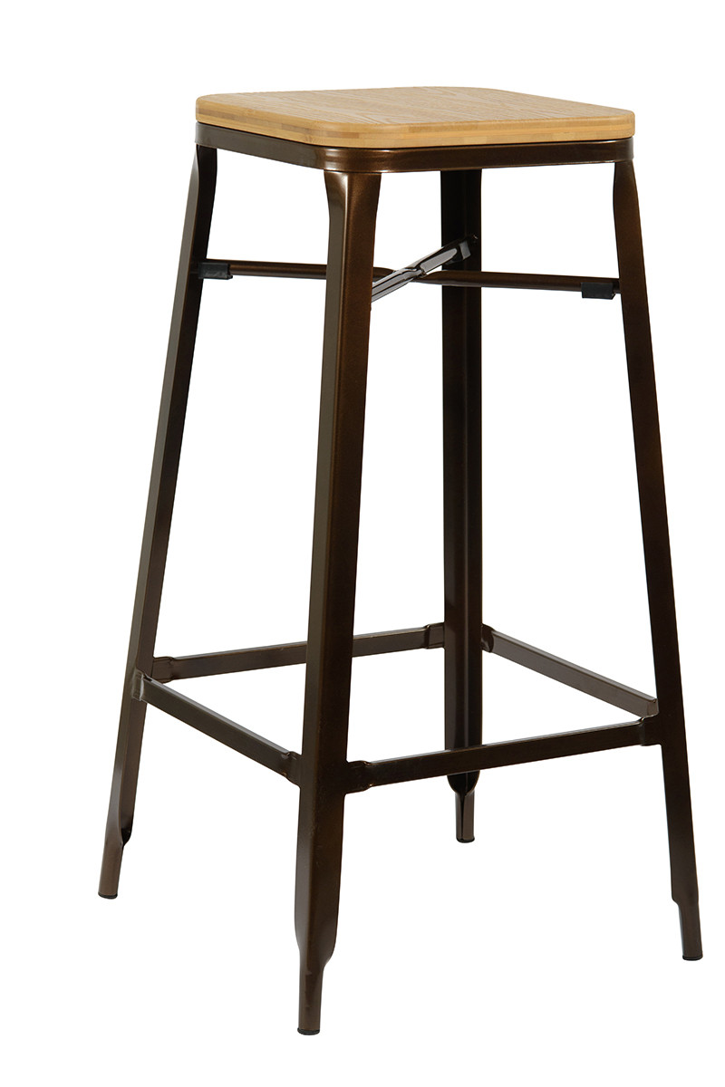 An image of Turin Antique Natural Bar Stool